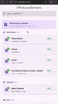 S Packages Example App