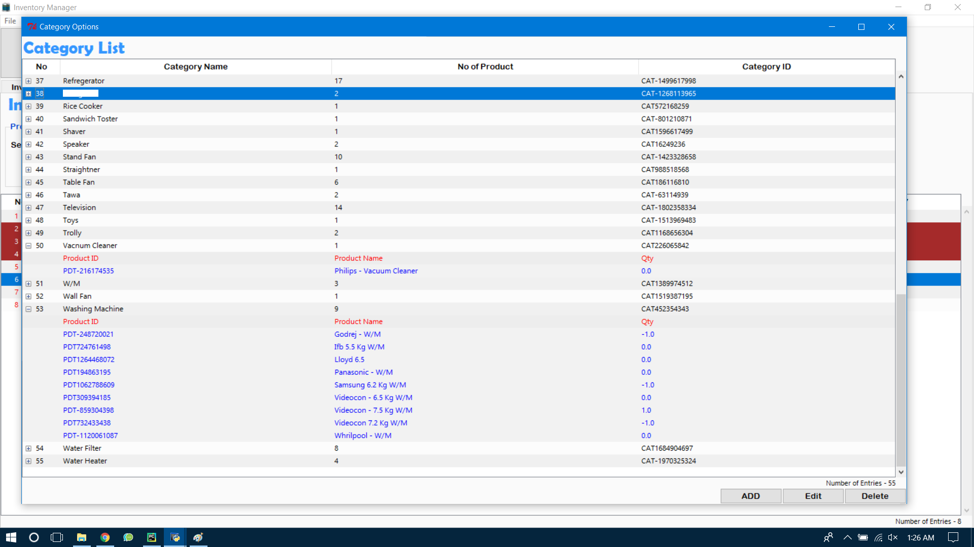 Category Page