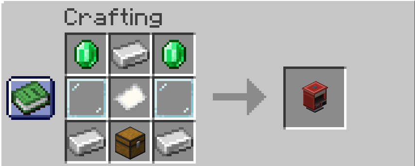 The newsstand's crafting recipe