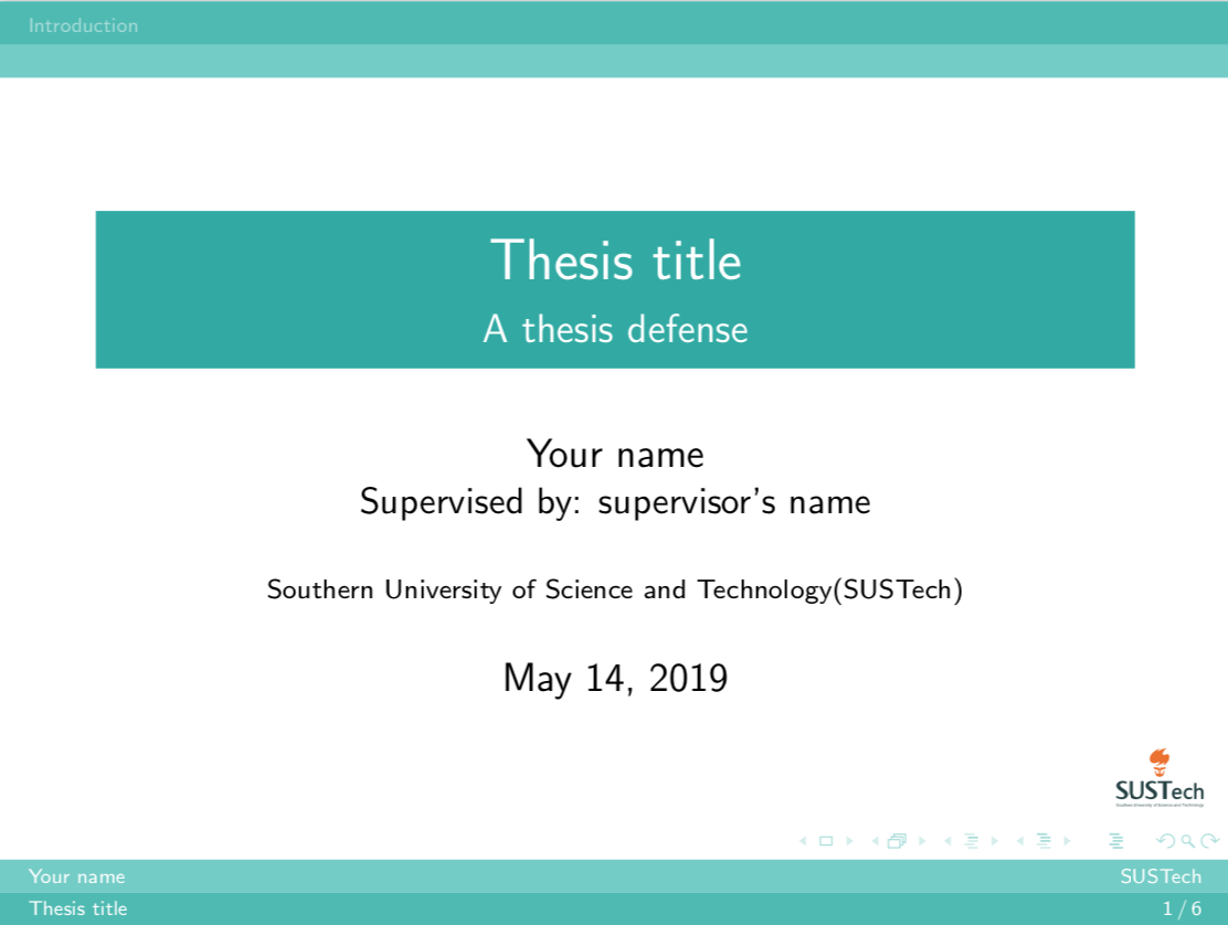 Sustech Defense Slides