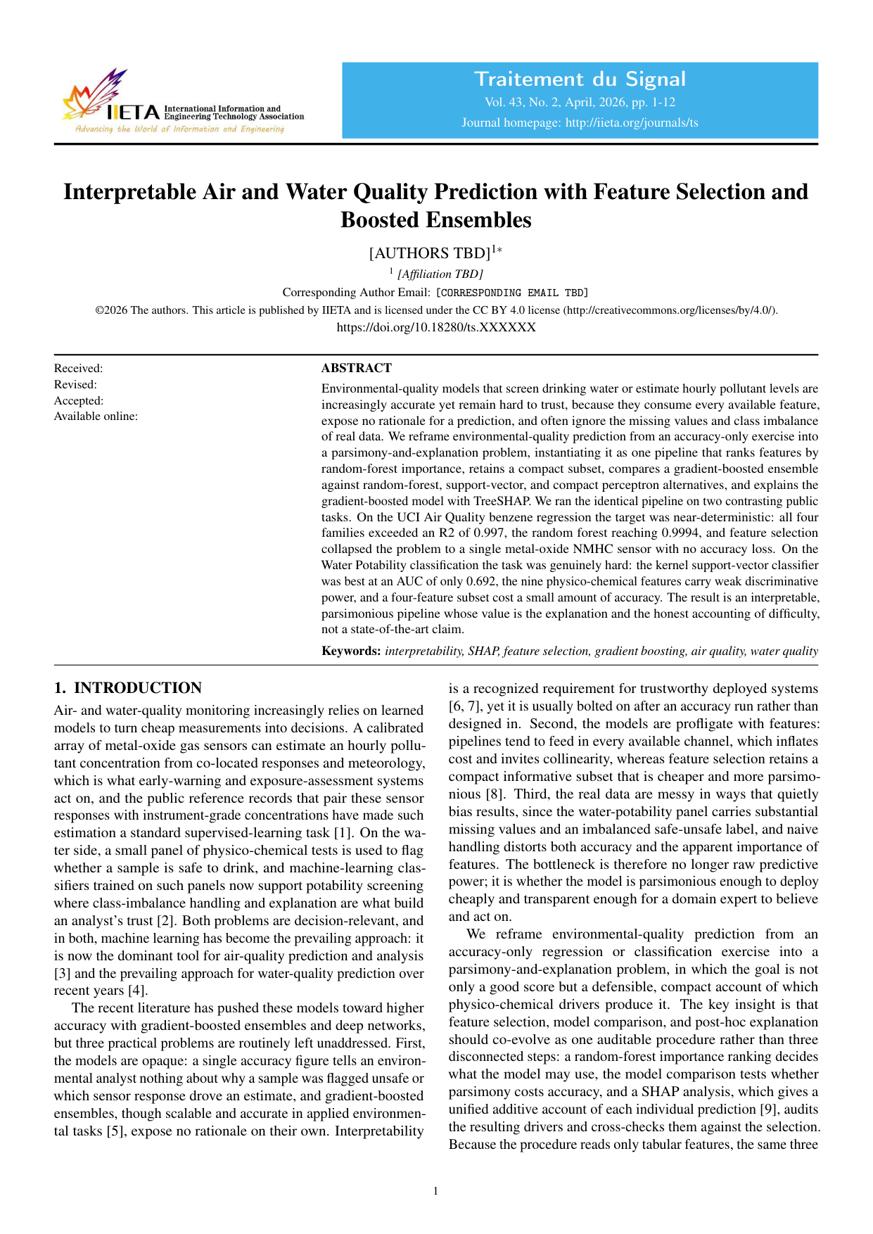 Paper VI First Page