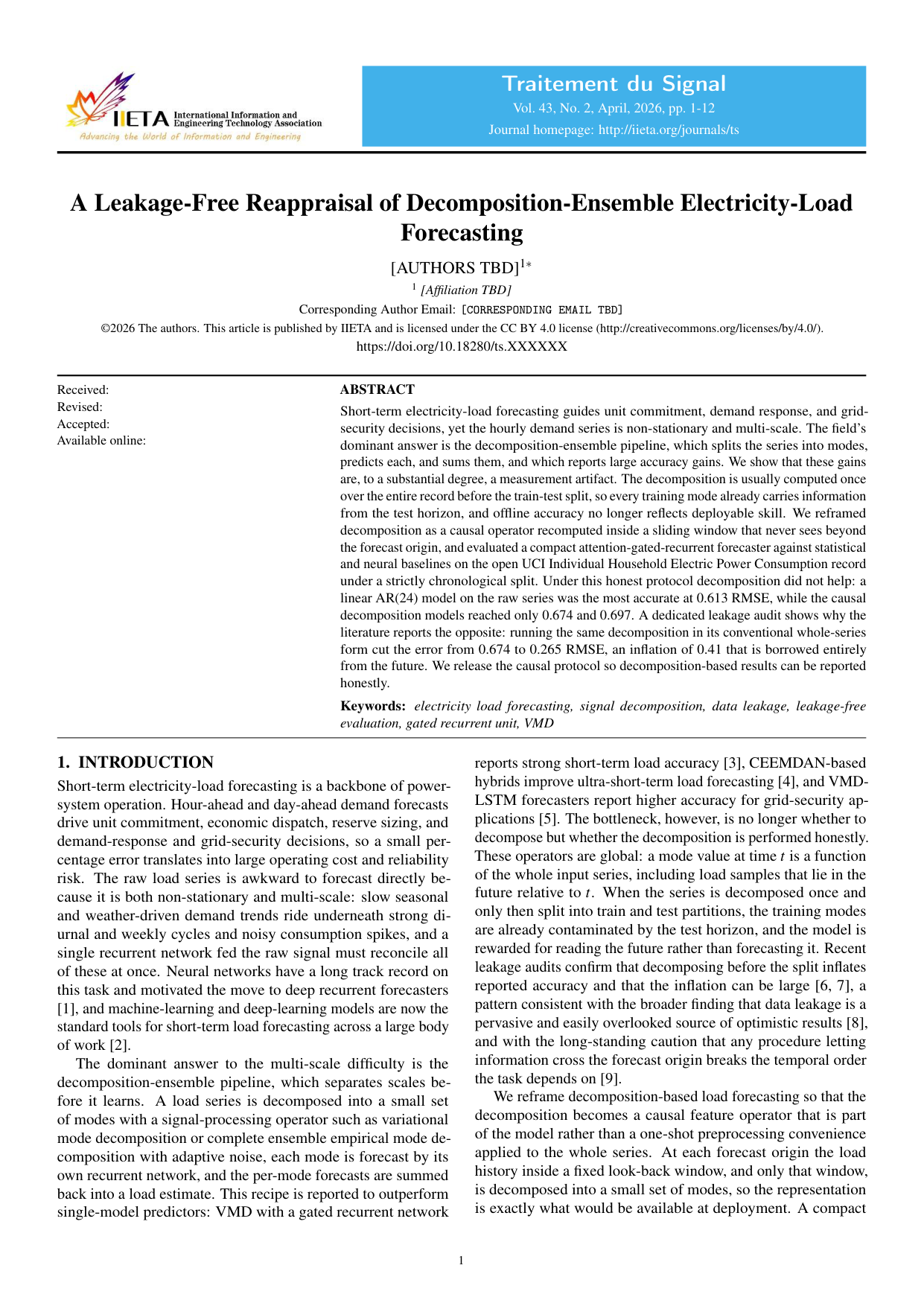 Paper V First Page