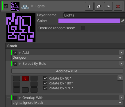 Image: Example Select By Rule that selects all cells having at least one outside edge.