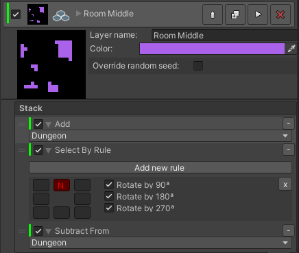 Image: Example Select By Rule that selects all cells having at least one outside edge.