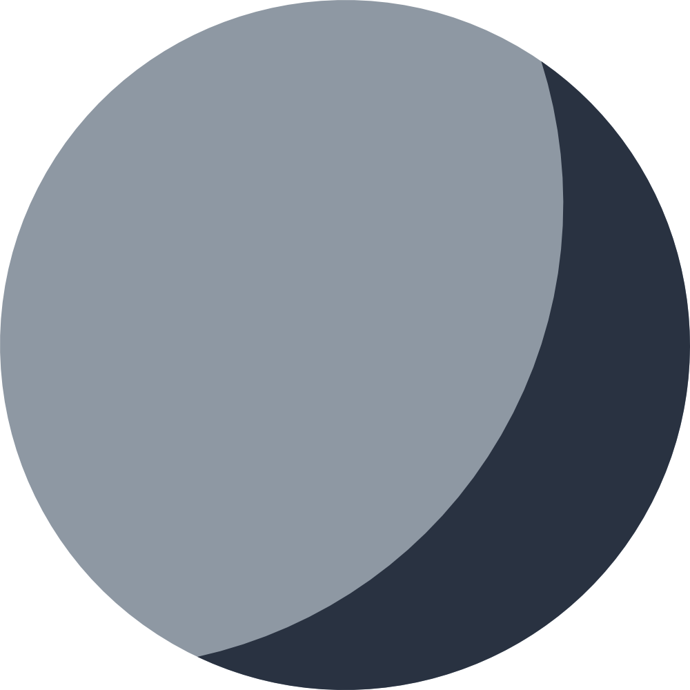 icon showing a stylized moon