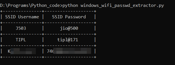 Windows-Wifi-Password-Extractor