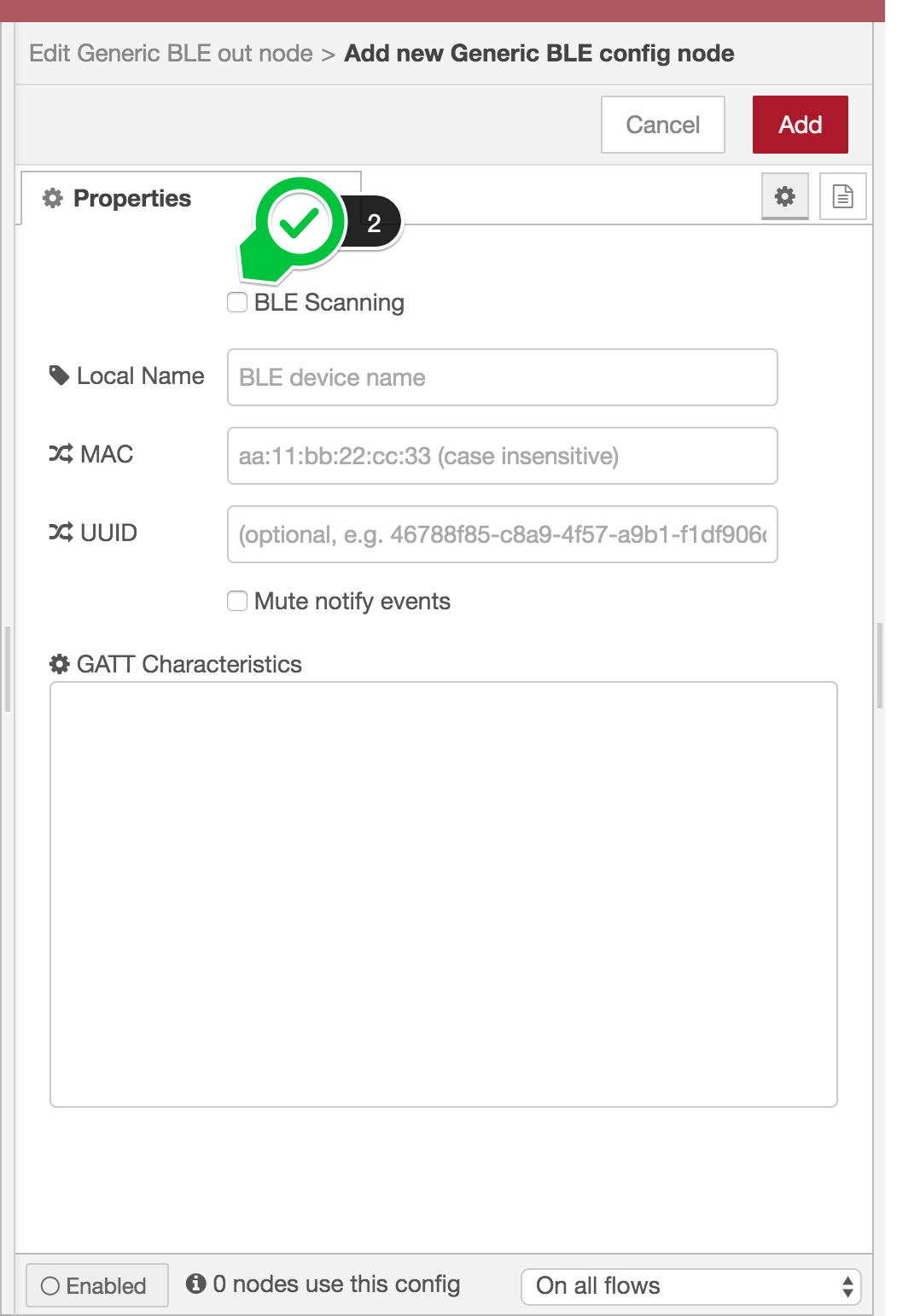 ble config node