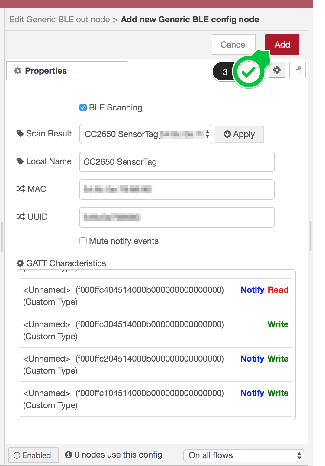 ble config node