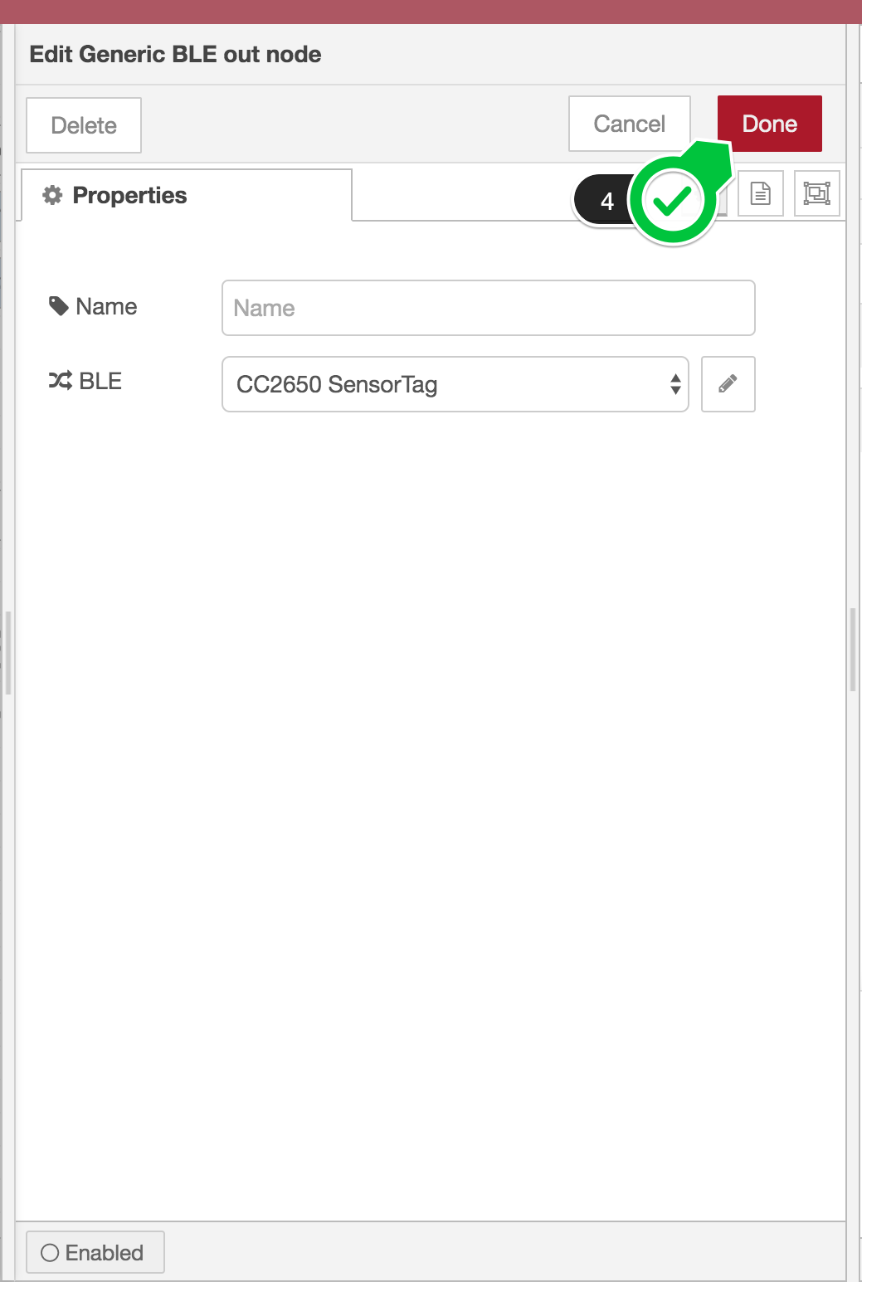 ble config node