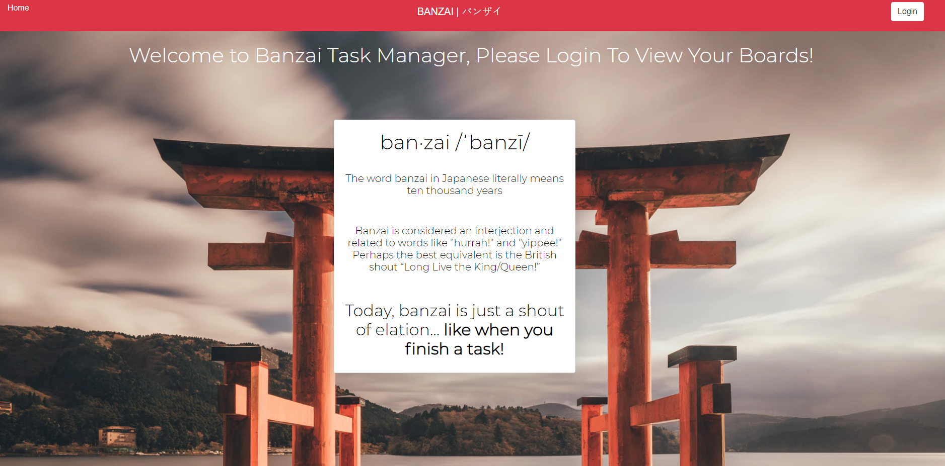 GitHub - SpencerLeBard/Banzai-Task-Manager