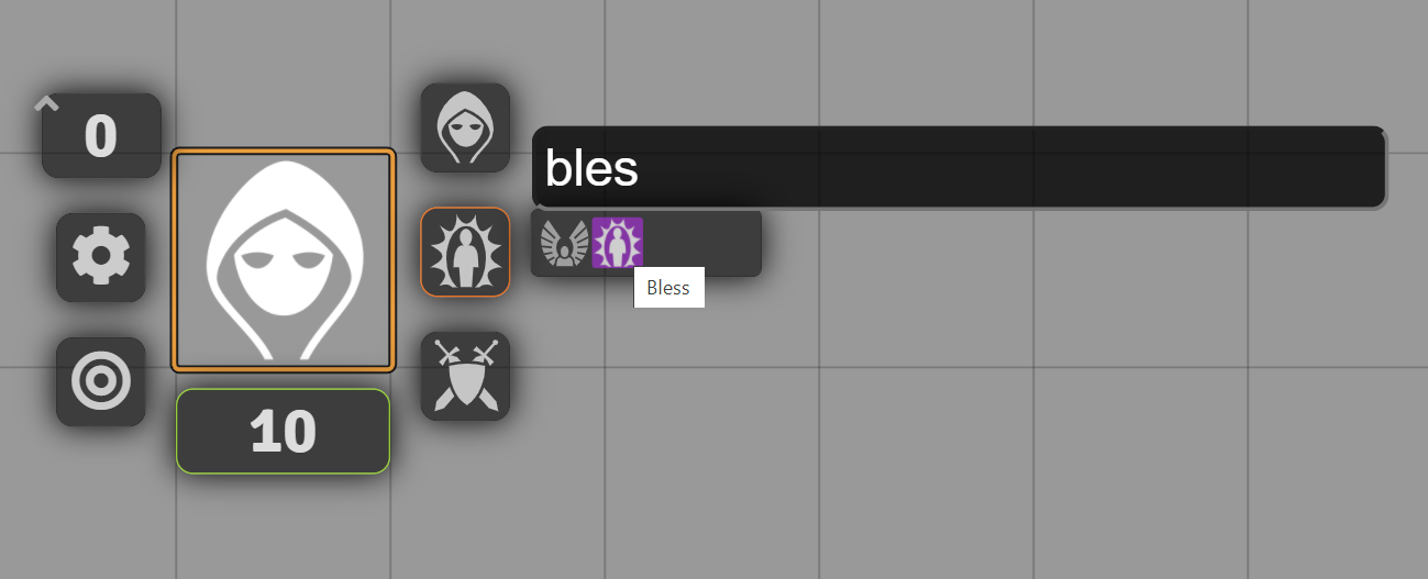 Quick Status Select filtering status effects
