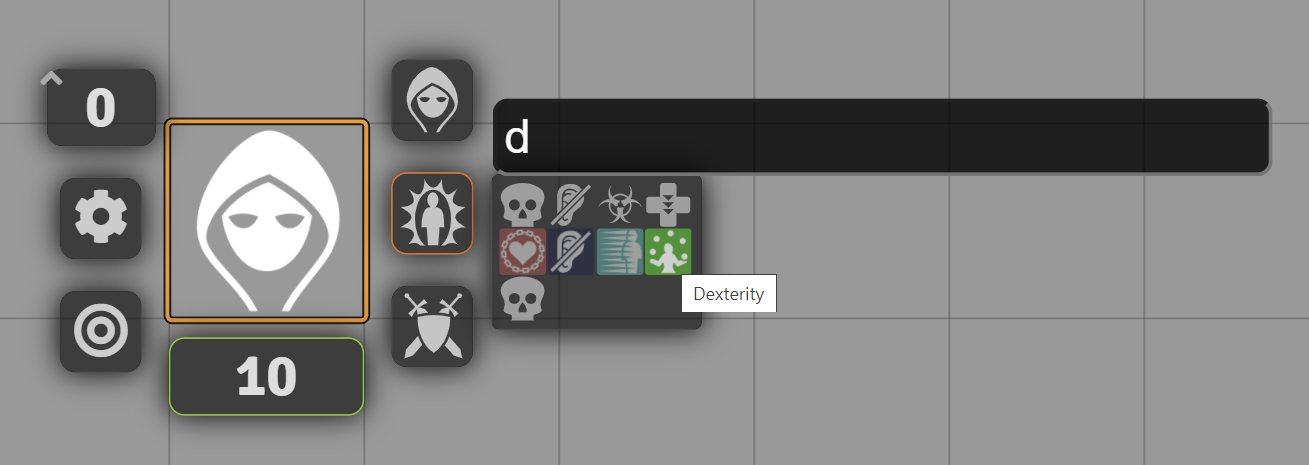 Quick Status Select showing a narrowed status list