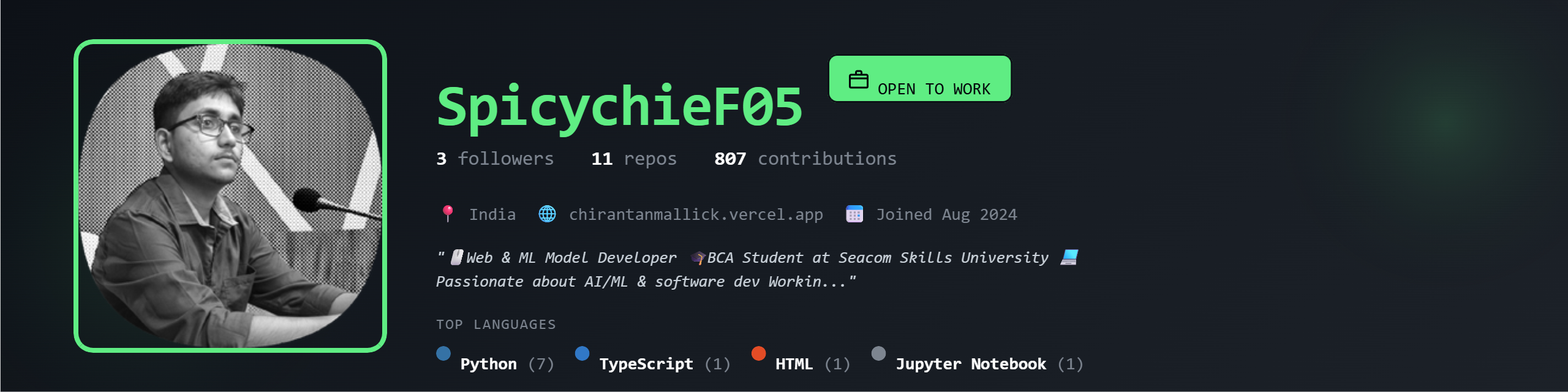 SpicychieF05's GitHub Banner