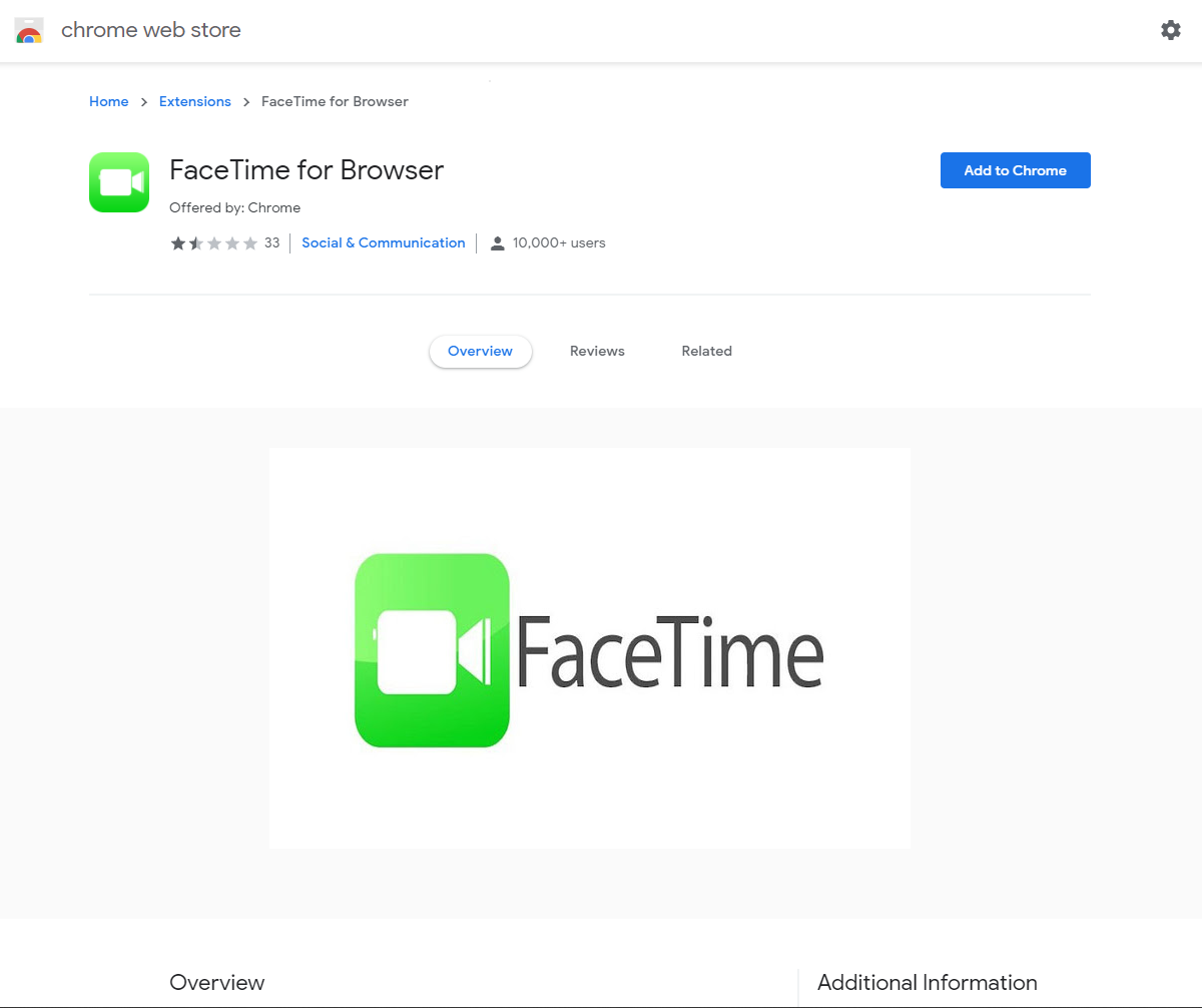 Fake Facetime Extension
