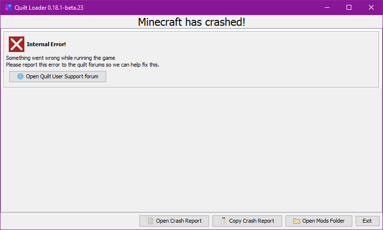 First ever launch "crash"