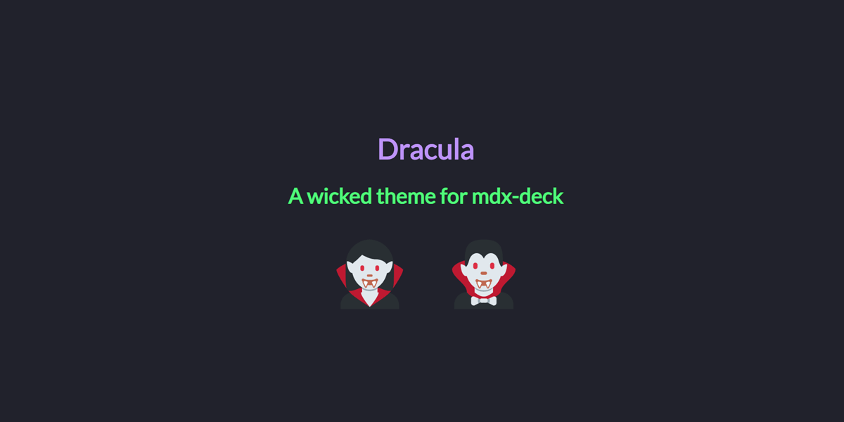 Dracula mdx-theme preview image