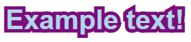 Stroked example text