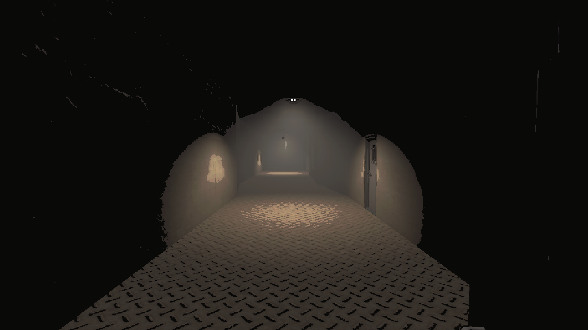 Spooky interior hallways