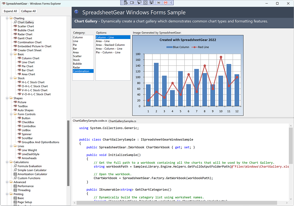 Screenshot of the WPF Explorer