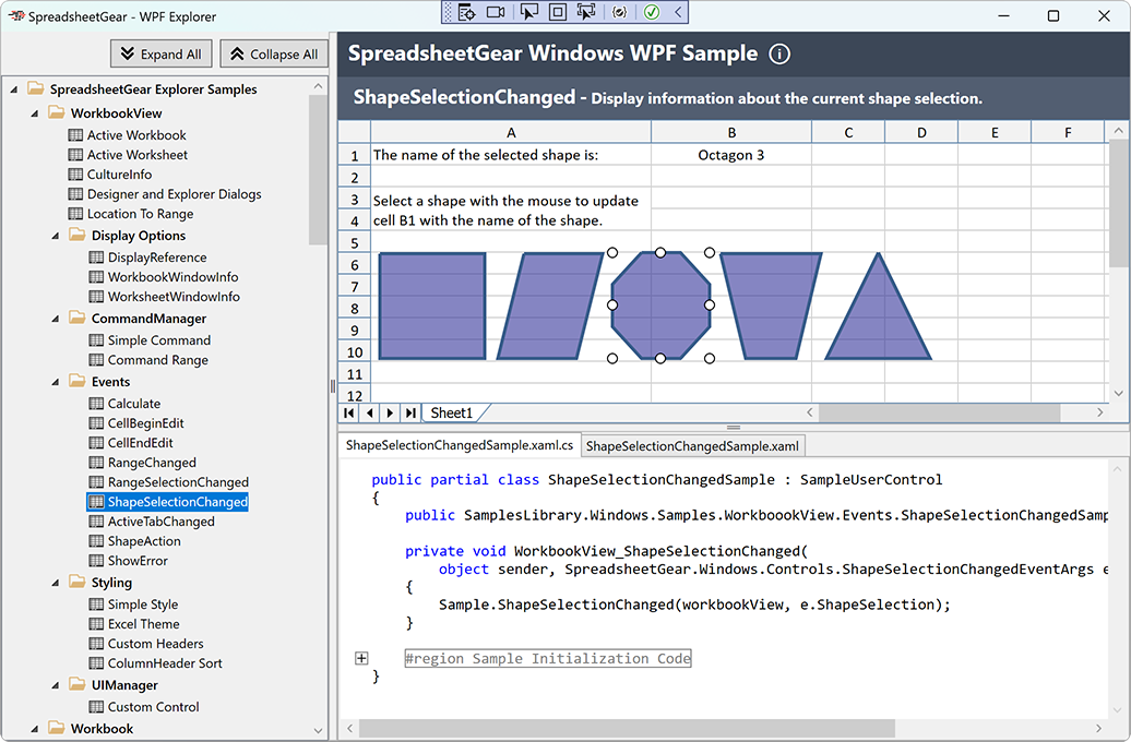 Screenshot of the WPF Explorer