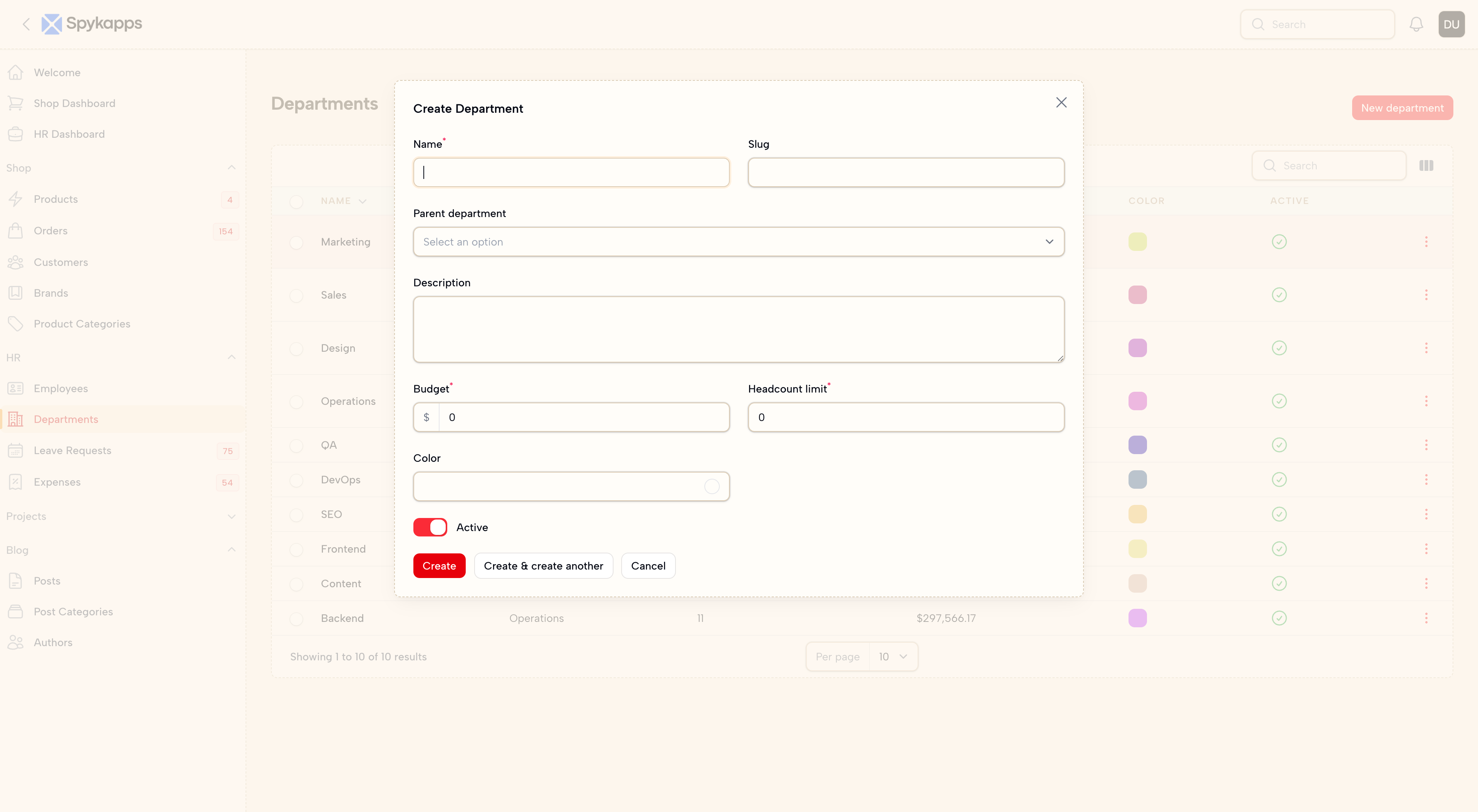 Modal View