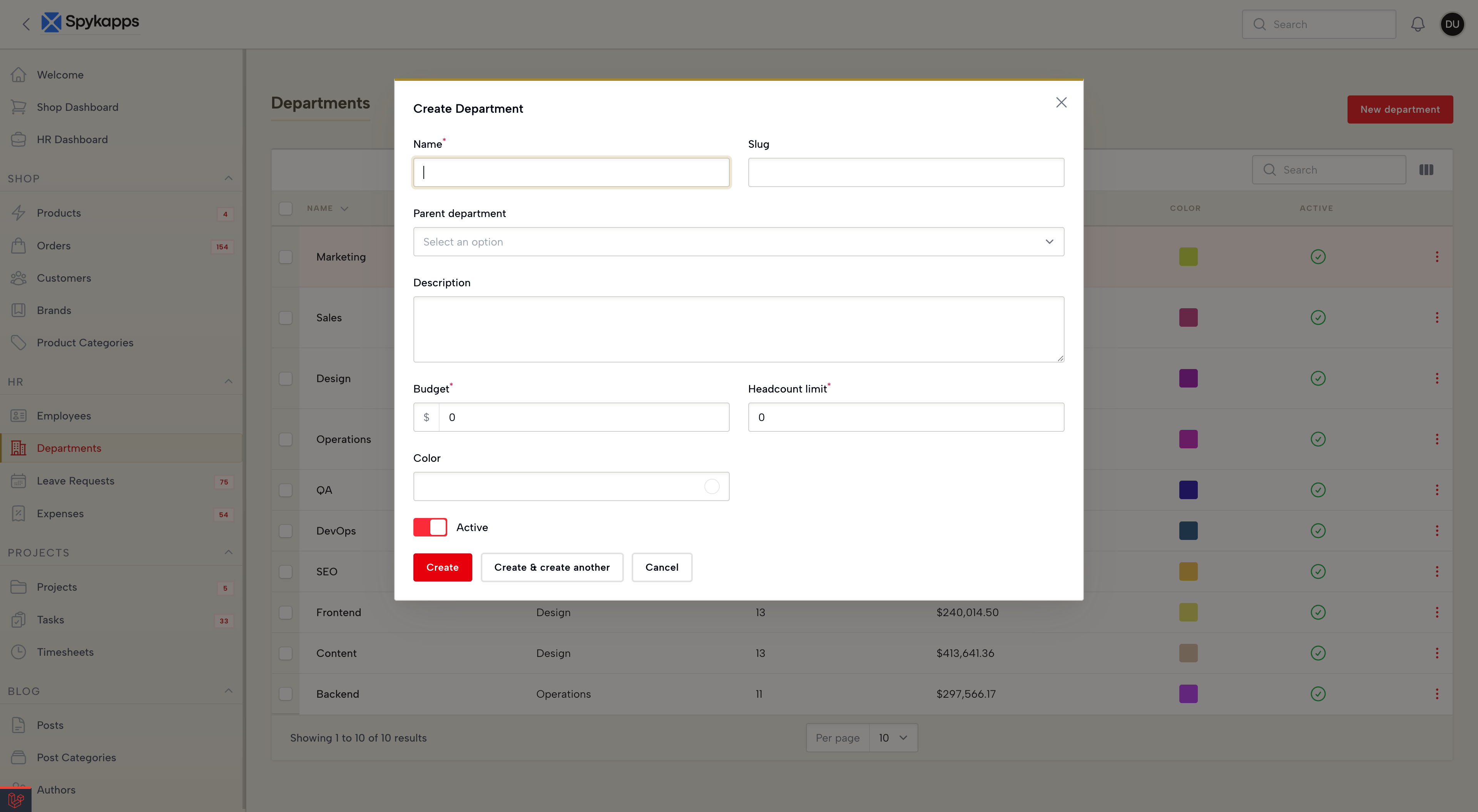 Modal View