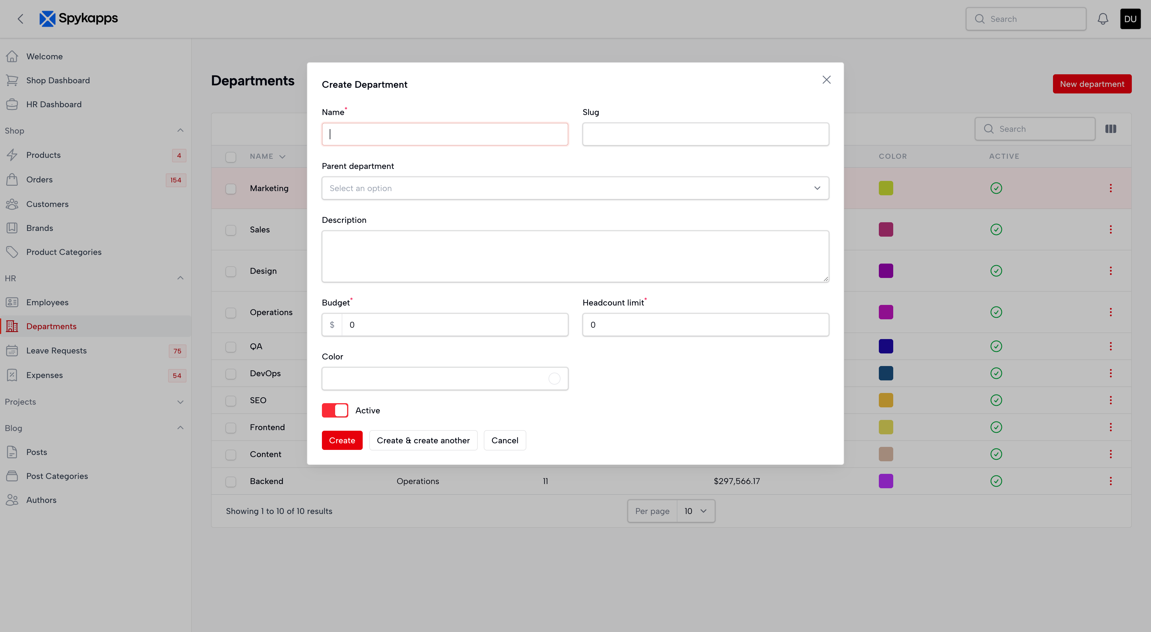 Modal View
