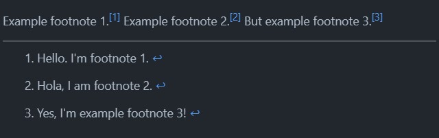 Footnote example