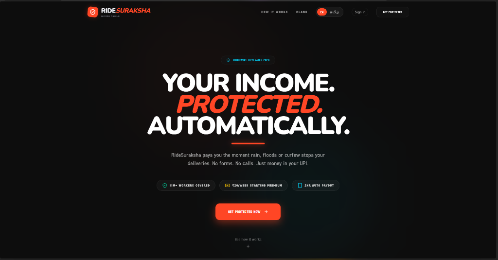 RideSuraksha - Parametric Income Insurance