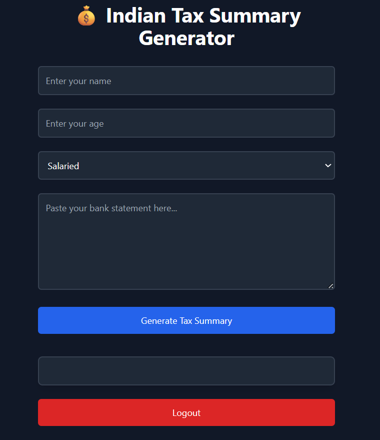 Simplify Tax UI