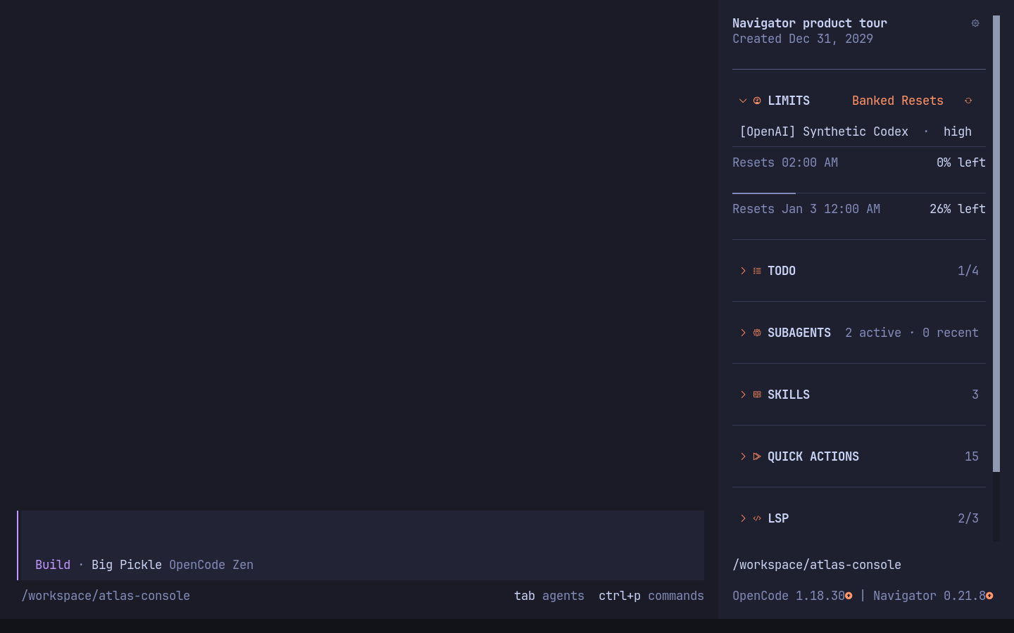 Codex quota windows and reset times