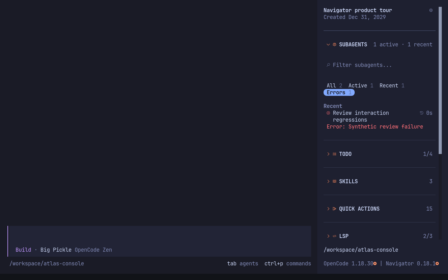 Subagent errors