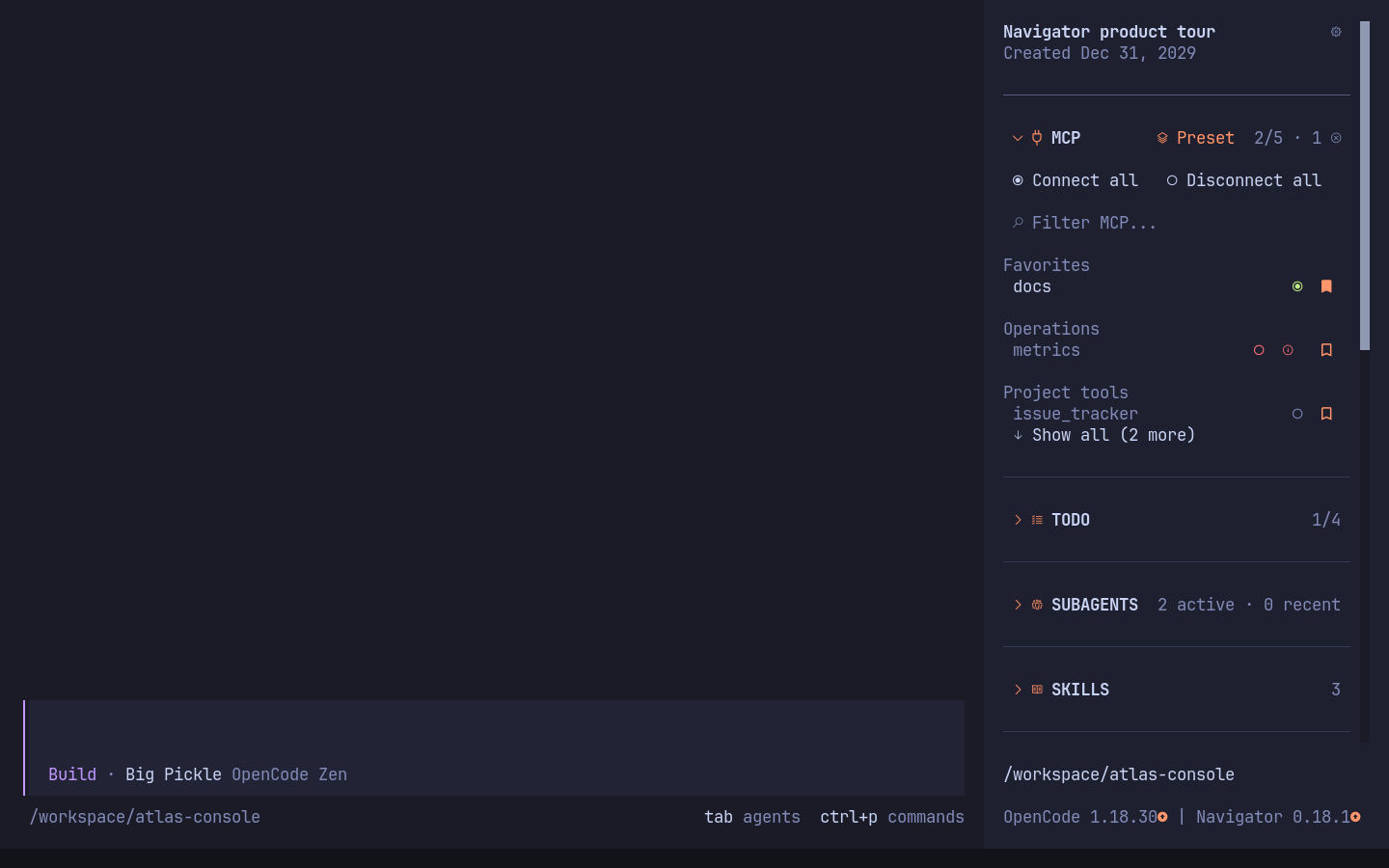 MCP sidebar