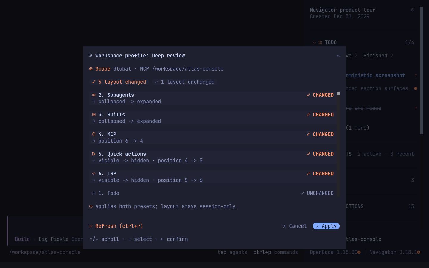 Nerd Font without Navigator corner font