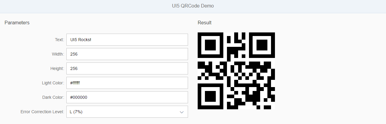 QRCode preview