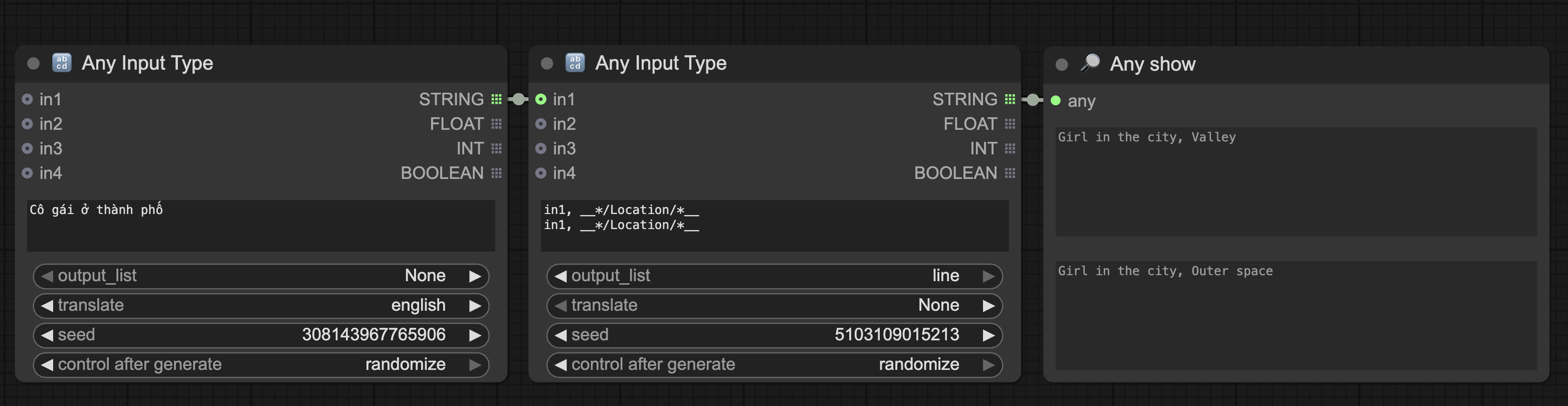 Any Input Type Nodes