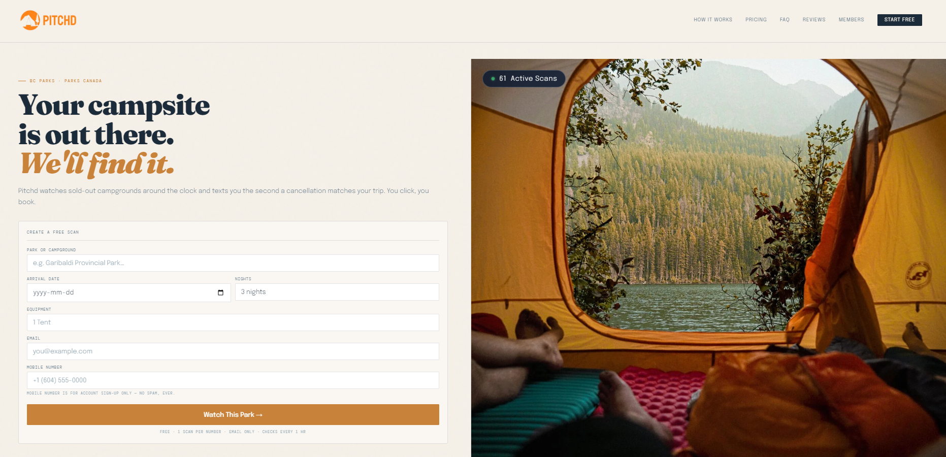 Pitchd website