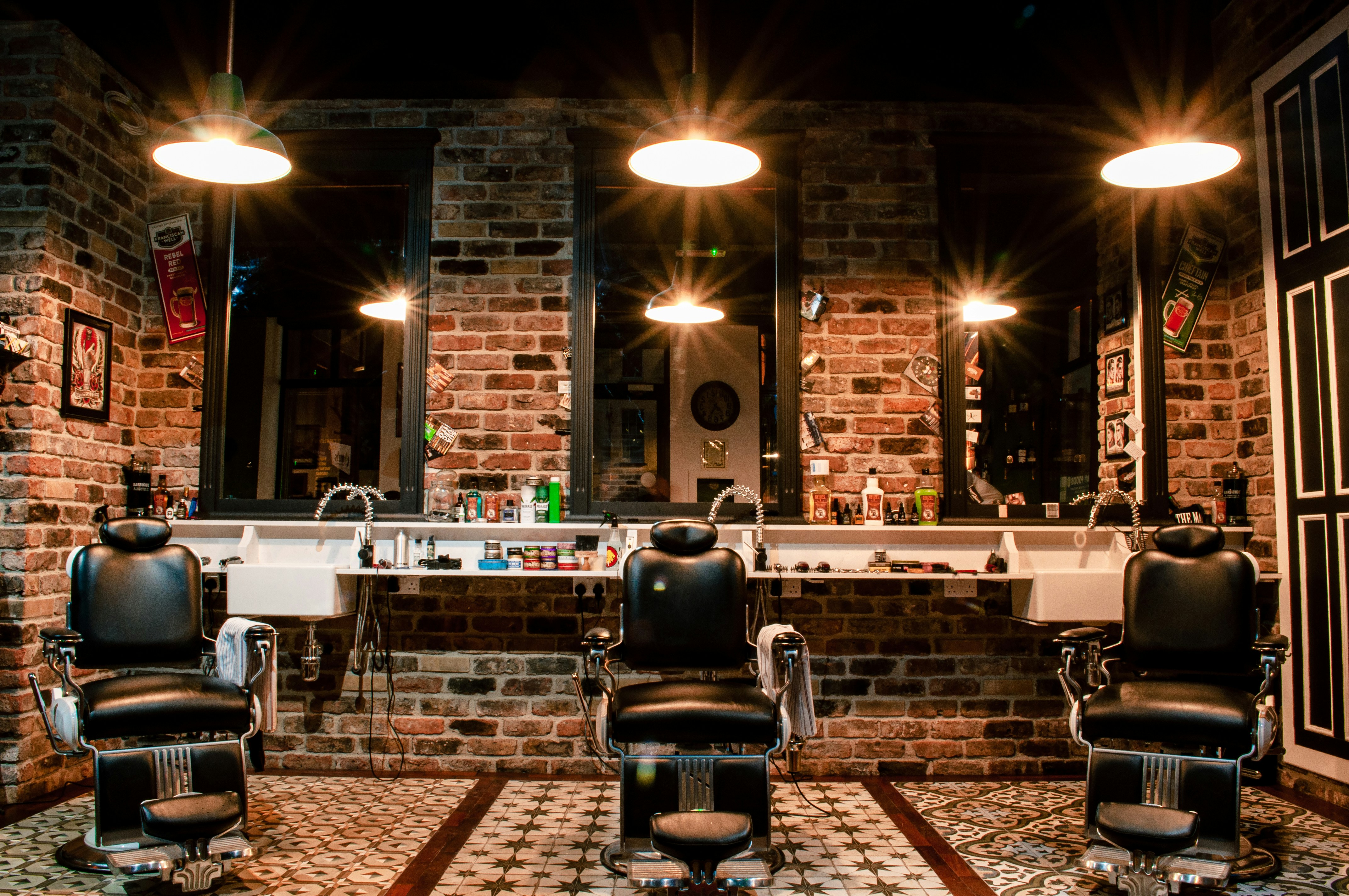 Barbershop scene