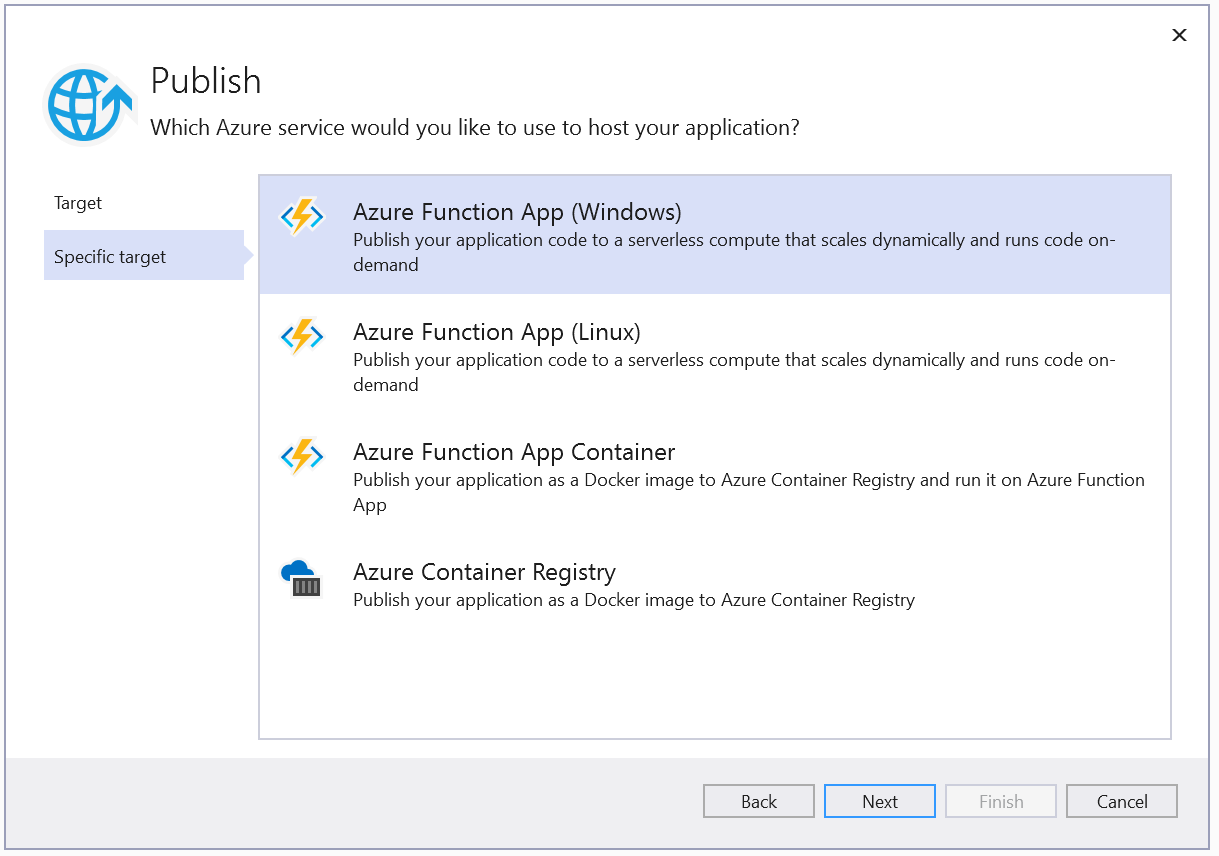 Right Click Publish Step 2