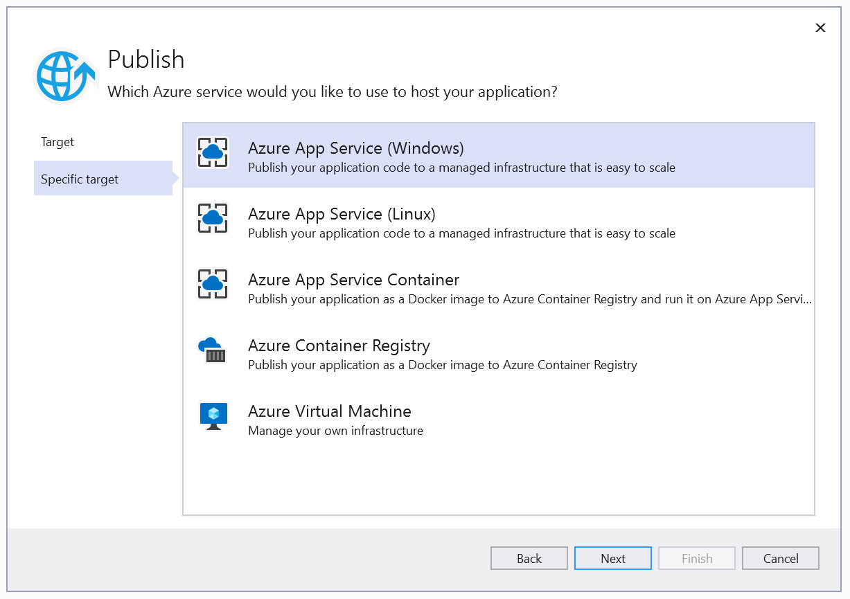 Right Click Publish Step 2