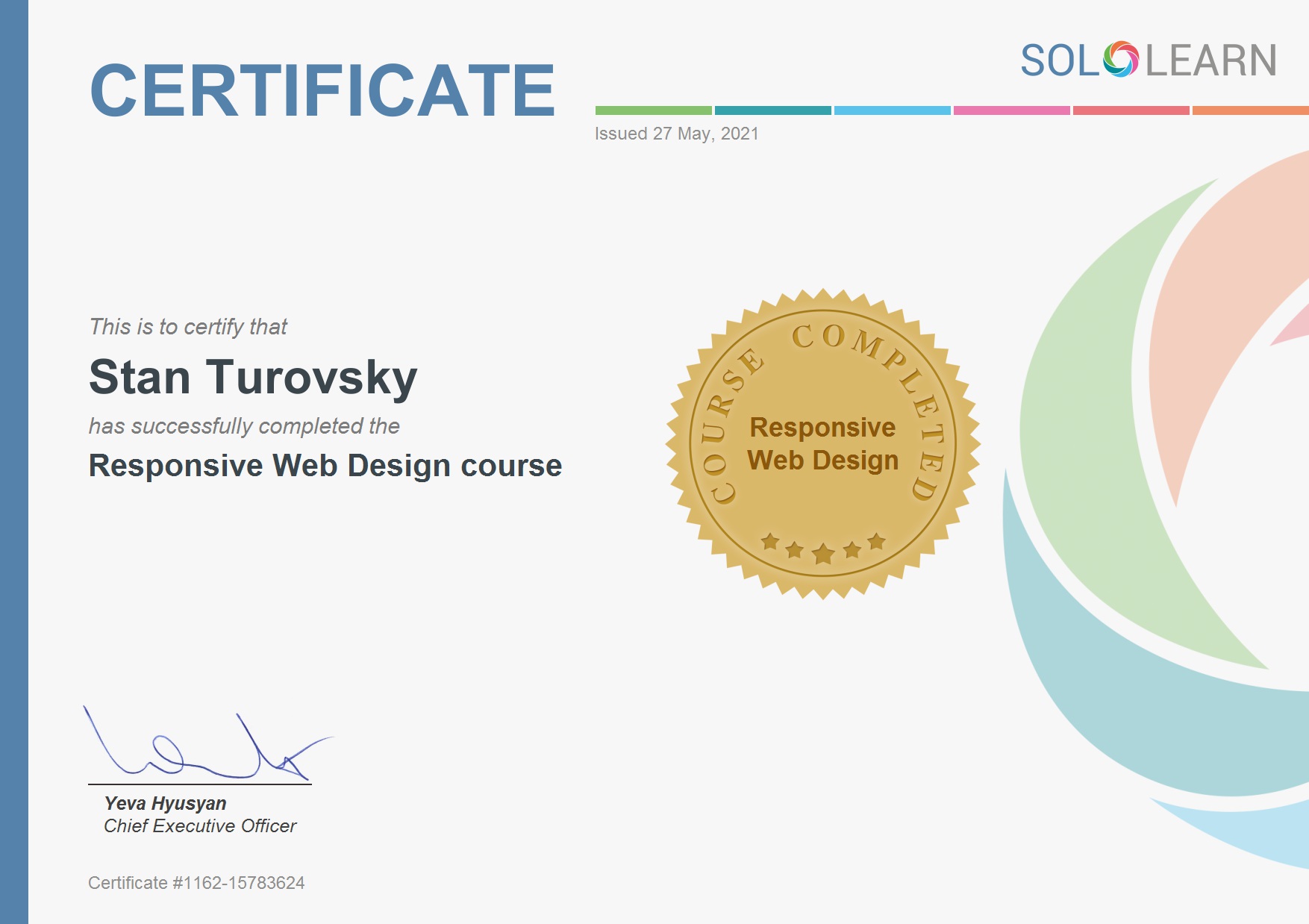 GitHub - StanTsky/SoloLearn-Certificates: My SoloLearn Certificates ...