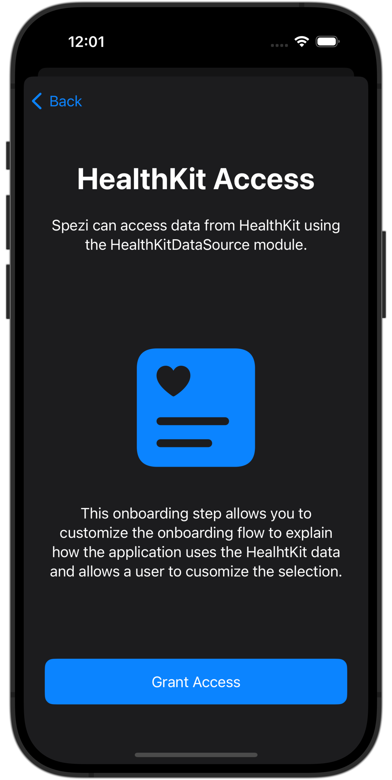 HealthKit Onboarding Flow