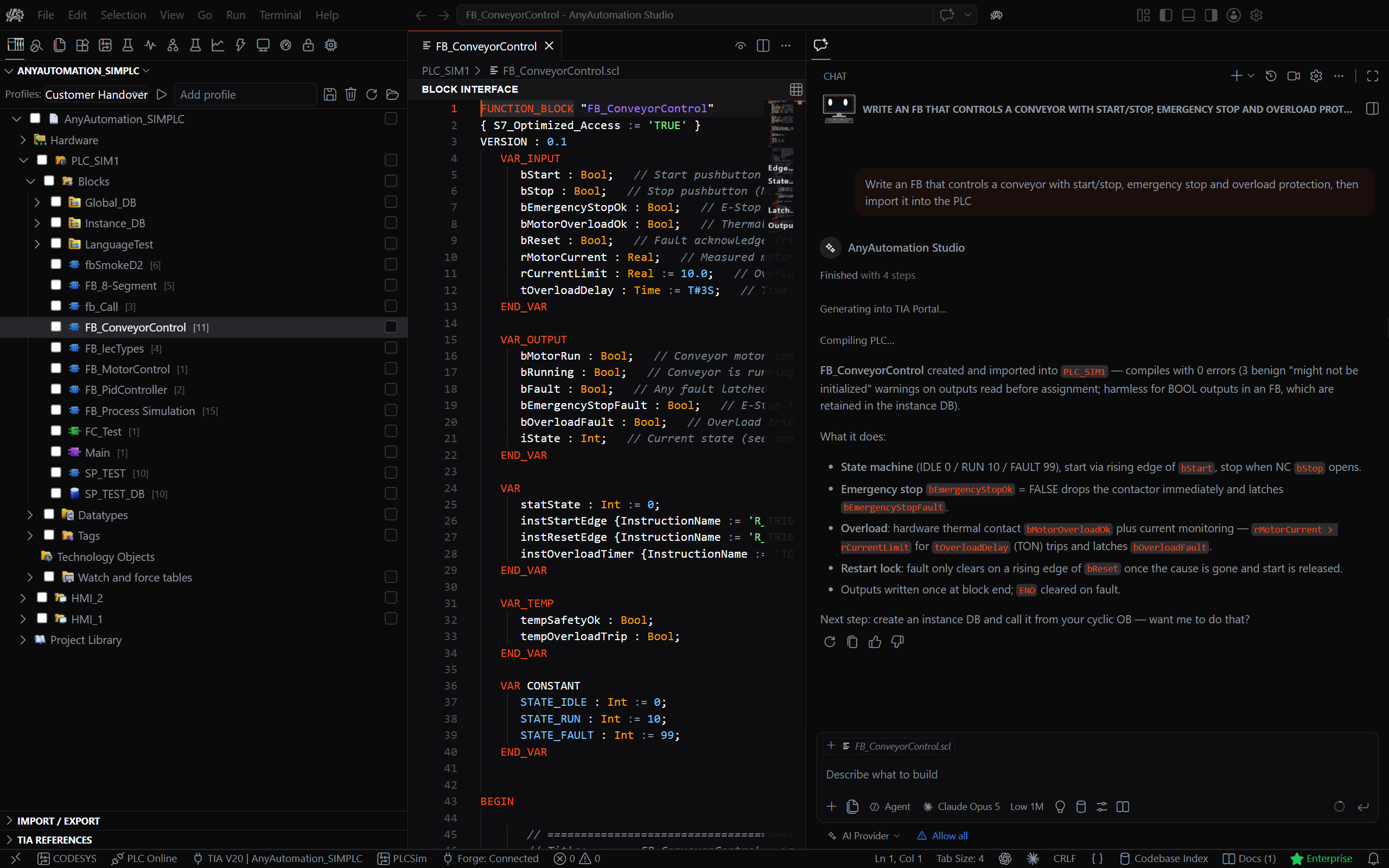 AI Chat in AnyAutomation Studio