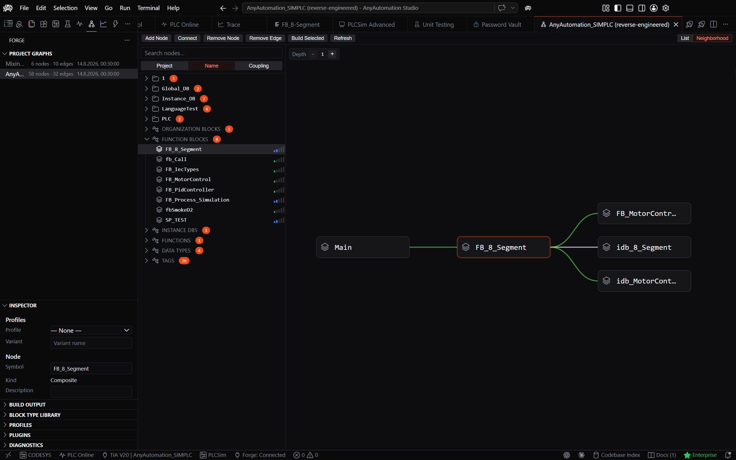 Forge project graph