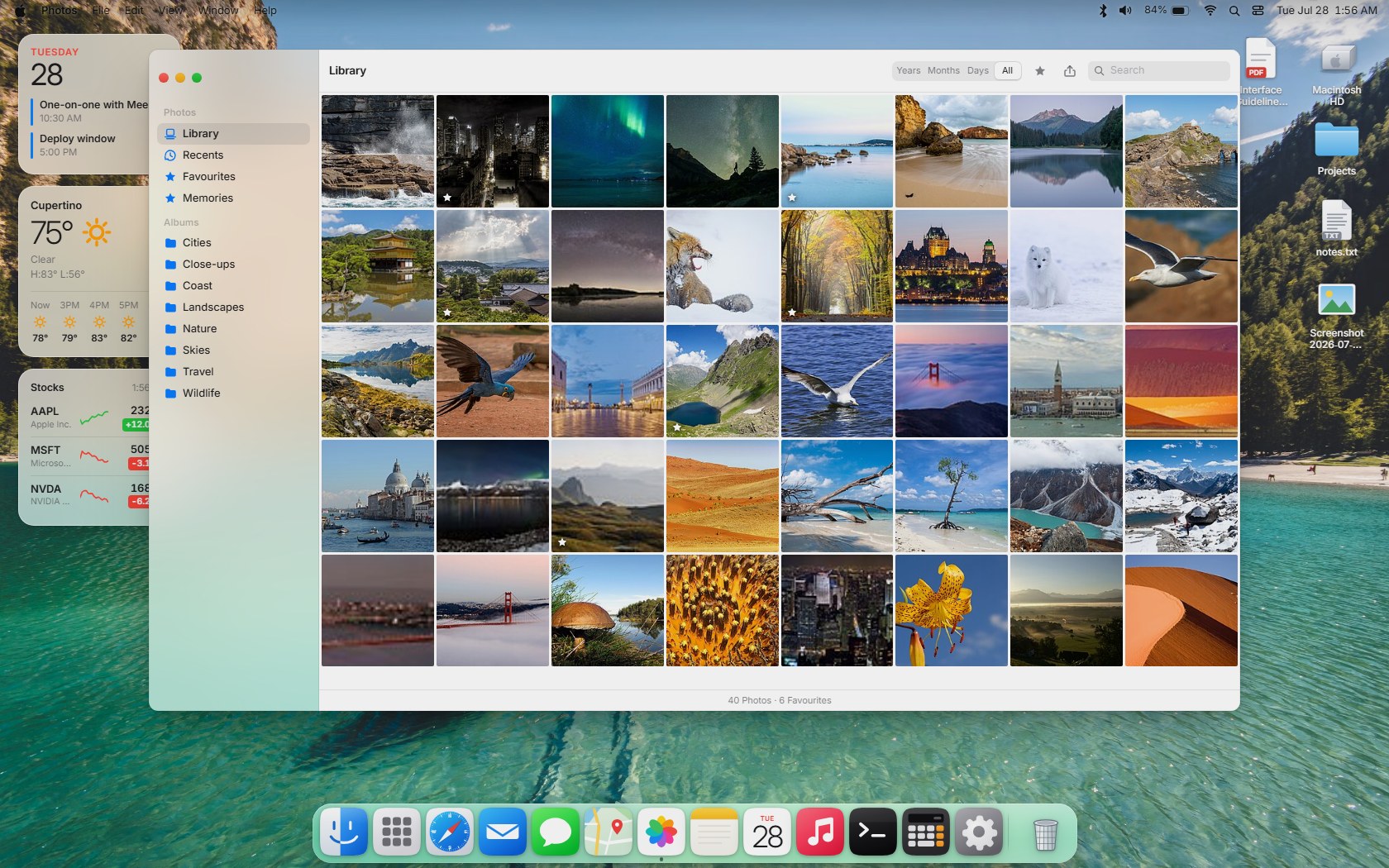 The Photos library