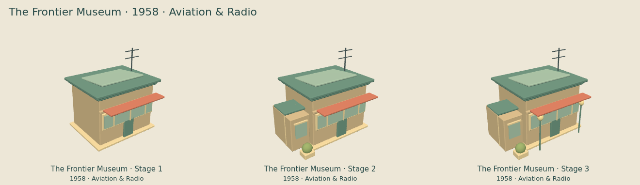 The Frontier Museum — Aviation & Radio upgrade comparison
