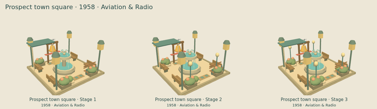 Prospect town square — Aviation & Radio upgrade comparison