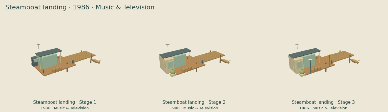 Steamboat landing — Music & Television upgrade comparison