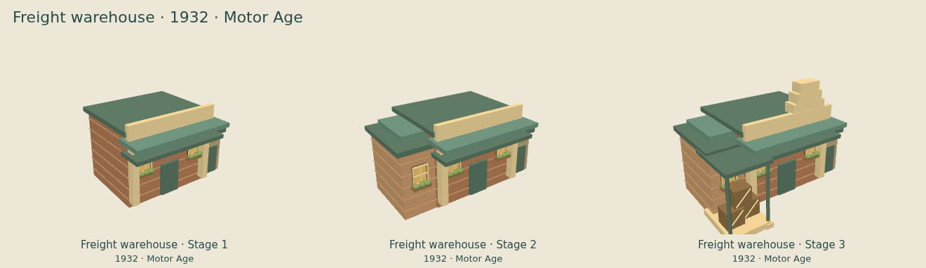 Freight warehouse — Motor Age upgrade comparison