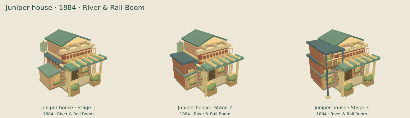 Juniper house — River & Rail Boom upgrade comparison